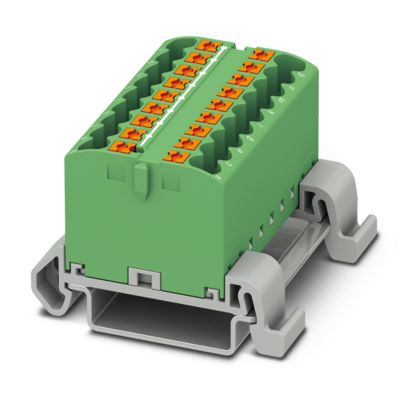 PTFIX 18X2,5-NS35A GN - Distribution block (3273184)