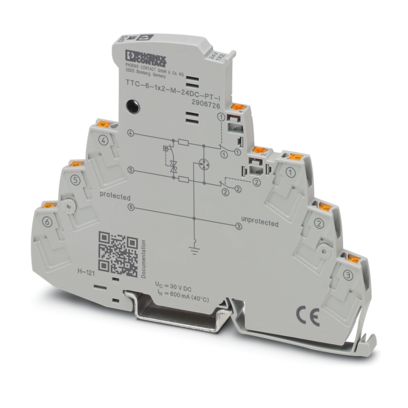 TTC-6-1X2-M-24DC-PT-I - Surge protection device - 2906726 TTC-6-1X2-M-24DC-PT-I - Surge protection device - 2906726