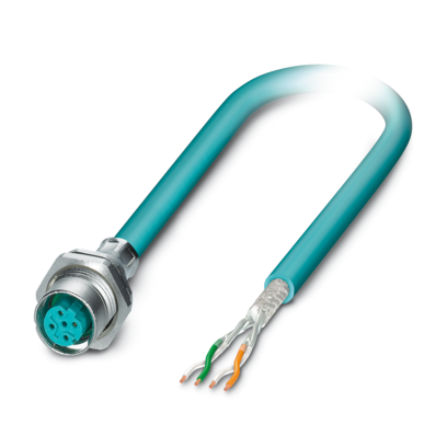 设备连接器 板后安装-VS-M12FSBP-OE-93E-LI/2,0