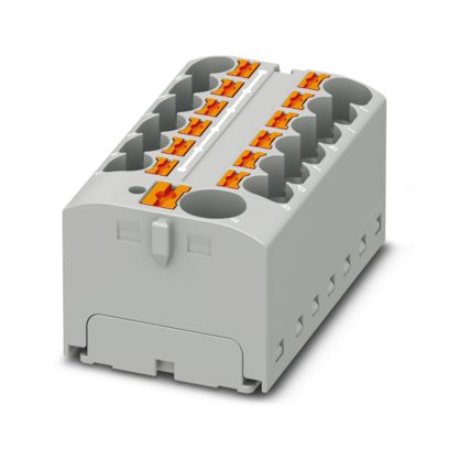 PTFIX 10/12X4-G GY - Distribution block (3274010)