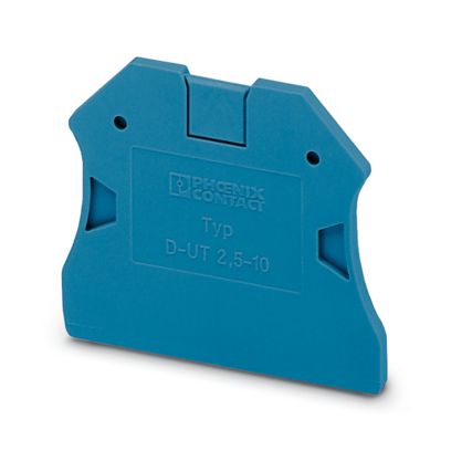D-UT 2,5/10 BU - End cover - 3047235 | Phoenix Contact D-UT 2,5/10 BU - End cover - 3047235 | Phoenix Contact