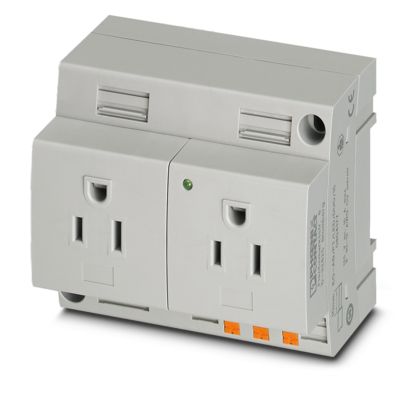 EO-AB/PT/LED/DUO/15 - Double socket (0804177)