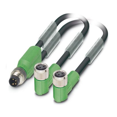 SAC-3P-M8Y/2X0,3-PUR/M 8FR - Sensor-/Aktor-Kabel - 1458703 