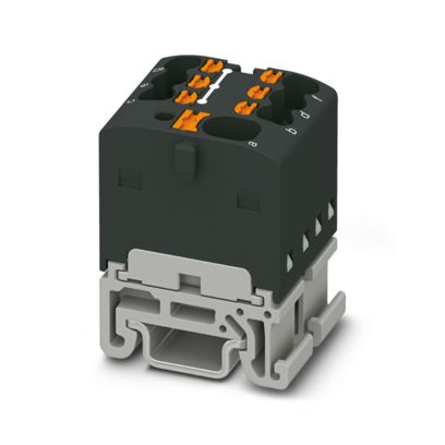 PTFIX 4/6X1,5-NS15A BK - Verteilerblock