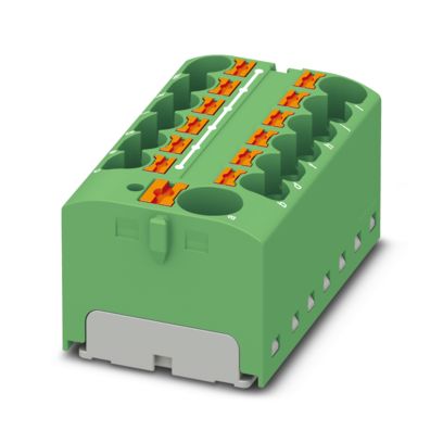 PTFIX 10/12X4 GN - Distribution block (3273886)