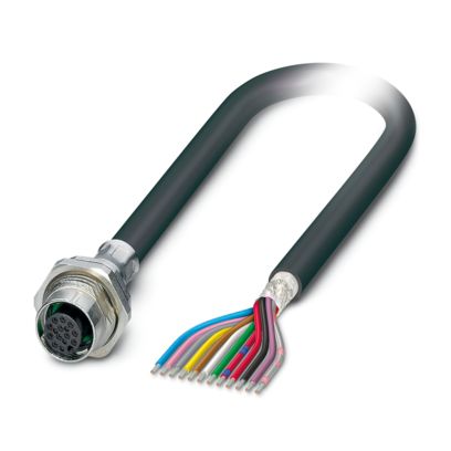 SACCBP-FS-12CON-M16/2,0-PVCSCOX - Device connector rear mounting (1239766)