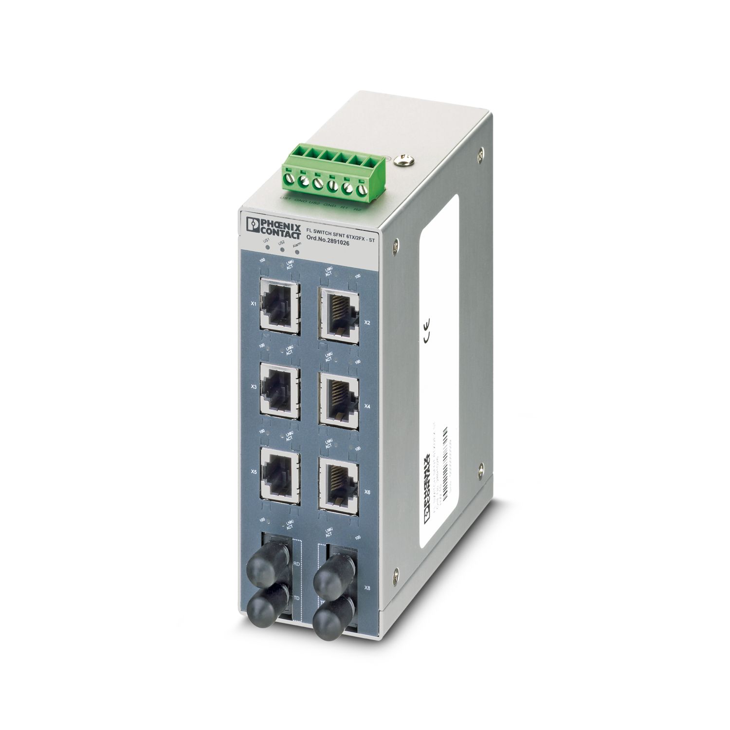 FL SWITCH SFNT 6TX/2FX ST - Industrial Ethernet Switch FL SWITCH SFNT 6TX/2FX ST - Industrial Ethernet Switch