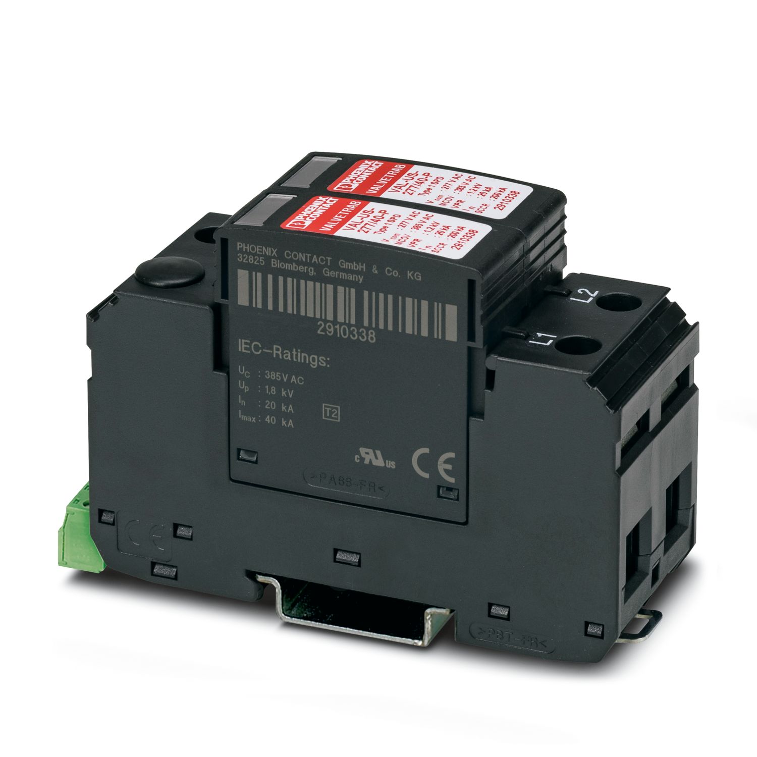 VAL-US-120/40/2+0-FM - Type 1 surge protection device VAL-US-120/40/2+0-FM - Type 1 surge protection device