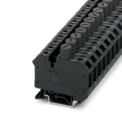 UK 10-DREHSILED 24 (6,3X32) - Sicherungsreihenklemme