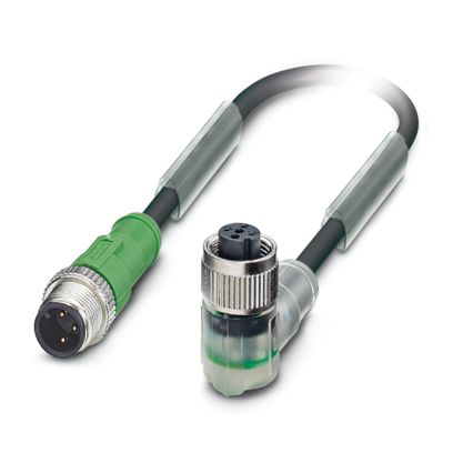 SAC-3P-M12MS/ 2,0-PUR/M12FR-2L - Sensor/actuator cable - 1694619 