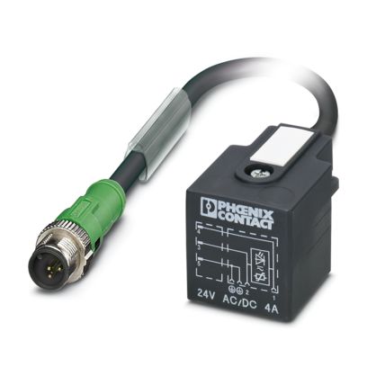 SAC-3P-MS/0,6-PUR/A-1L-V 24-12 - Sensor-/Aktor-Kabel