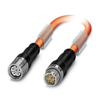 K-5E-M23 M9/2,0-C03/M23 F8X - Steckverbinder beidseitig kunststoffumspritzt