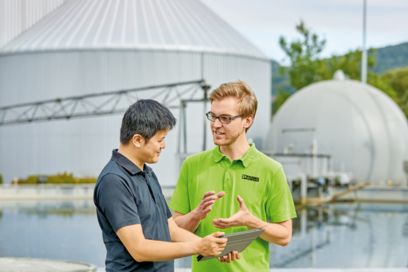 Cover image of the Water and wastewater treatment brochure
