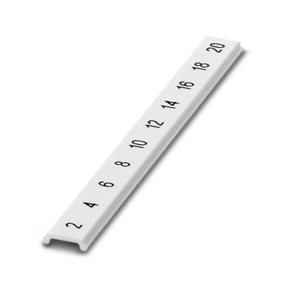 ZBF 6,LGS:GERADE ZAHLEN - Zack Marker strip, flat - 0810834