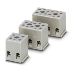 Distribution blocks for load and control current distribution