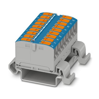 PTVFIX 18X2,5-NS35A BU - Verteilerblock