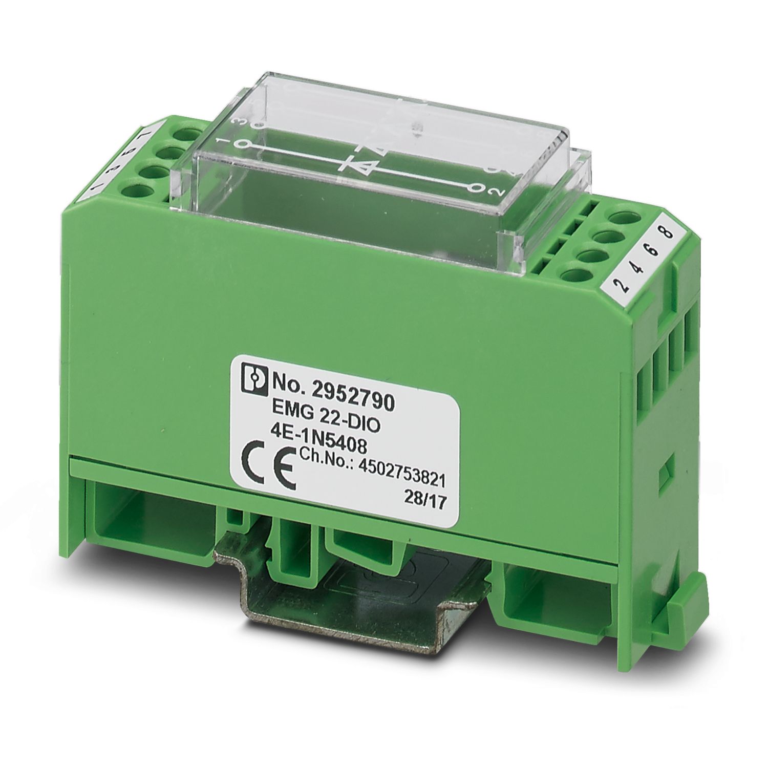 EMG 22-DIO 4E-1N5408 - Diode block - 2952790 | Phoenix Contact EMG 22-DIO 4E-1N5408 - Diode block - 2952790 | Phoenix Contact
