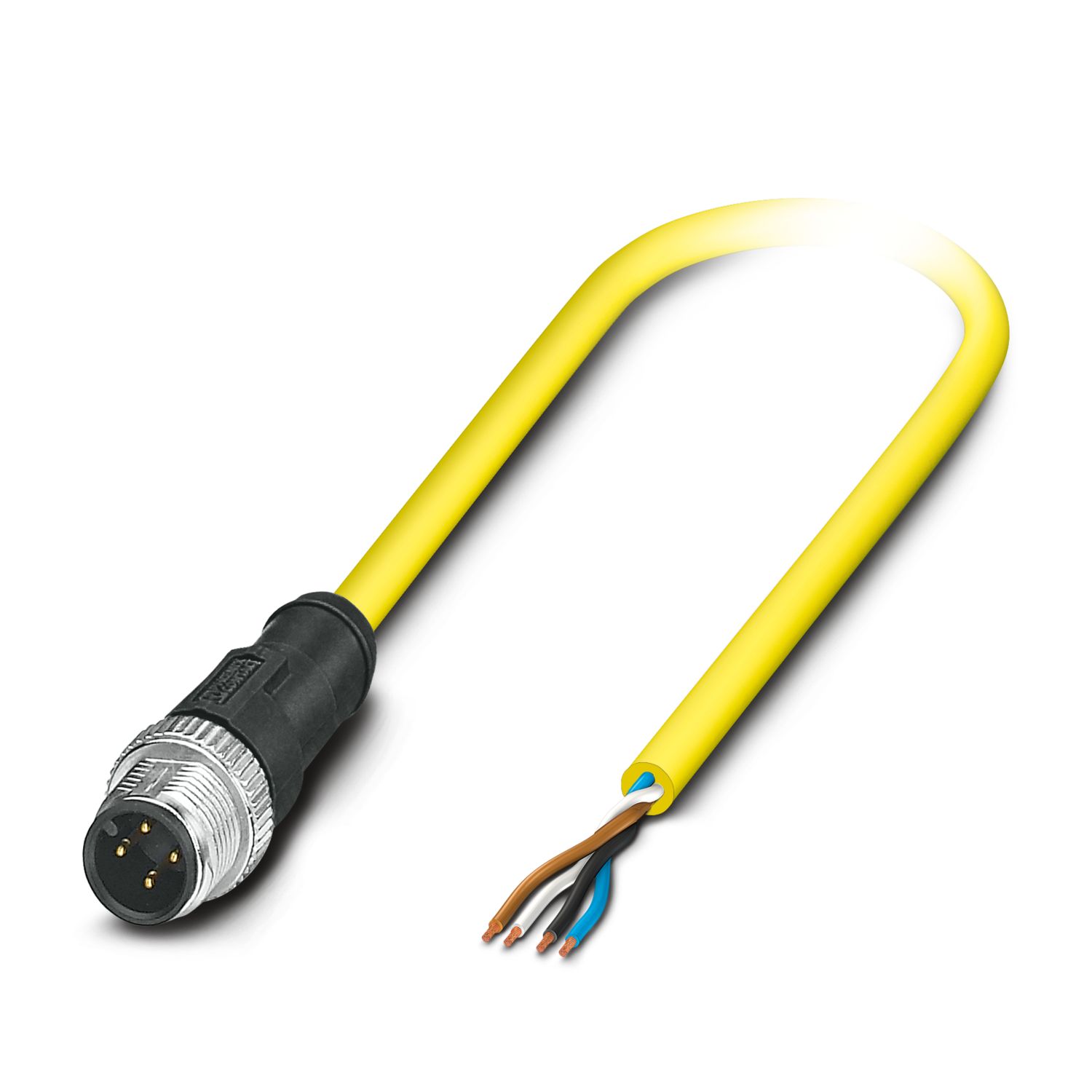SAC-4P-M12MS/ 2,0-542 BK - Sensor/actuator cable - 1406226 SAC-4P-M12MS/ 2,0-542 BK - Sensor/actuator cable - 1406226