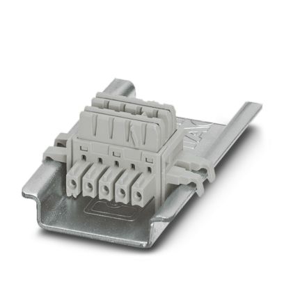 ME 6,2 TBUS-2 1,5/5-ST-3,81 GY - DIN rail bus connectors - 2695439 