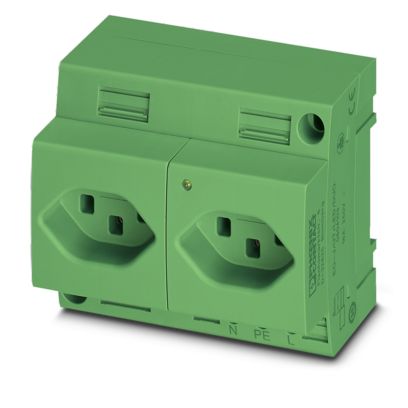 EO-J/UT/LED/DUO/GN - Doppelsteckdose