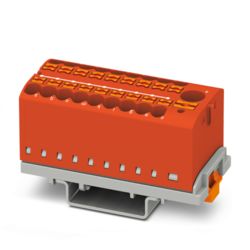 Distribution blocks for load and control current distribution