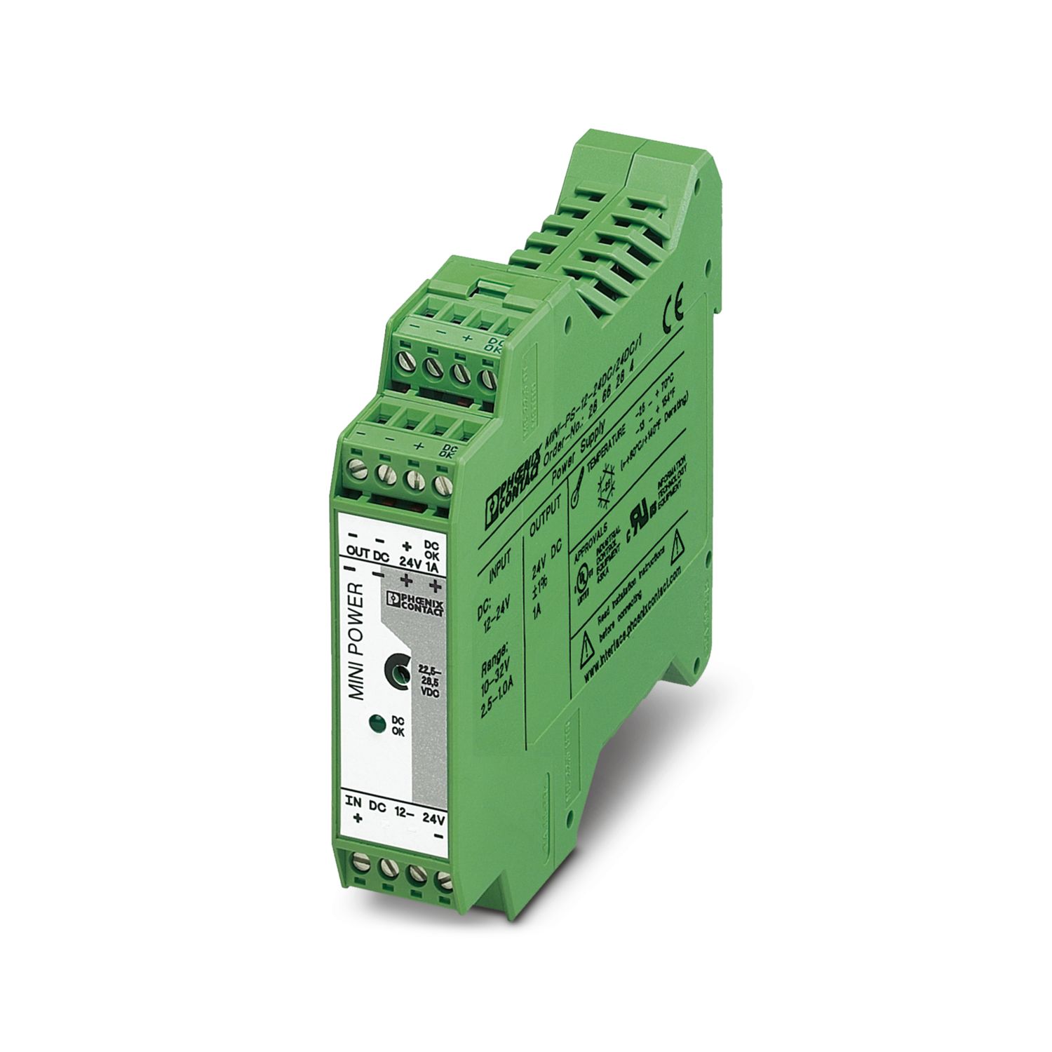 MINI-PS- 12- 24DC/24DC/1 - DC/DC converter - 2866284 | Phoenix Contact MINI-PS- 12- 24DC/24DC/1 - DC/DC converter - 2866284 | Phoenix Contact
