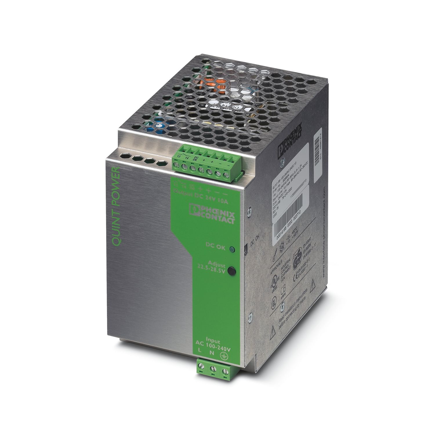 QUINT-PS-100-240AC/24DC/10 - Power supply unit - 2938604 QUINT-PS-100-240AC/24DC/10 - Power supply unit - 2938604
