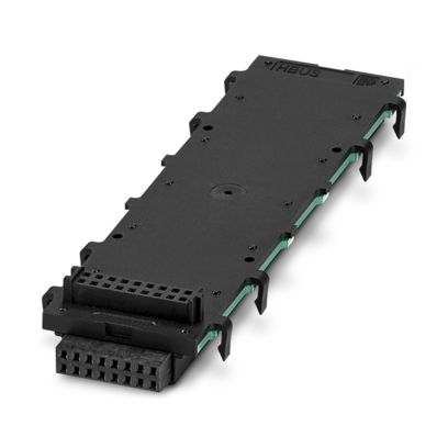 HBUS 107,6-16P-1S BK - DIN rail bus connector - 2896306 HBUS 107,6-16P-1S BK - DIN rail bus connector - 2896306