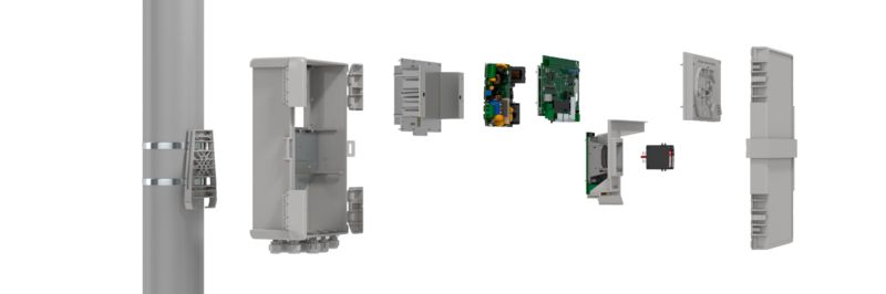 Interactive image map: Smart Ethernet Box in 3D view
