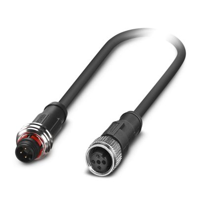 SAC-3P-P12MS/ 0,3-PUR/M12FS - Sensor-/Aktor-Kabel