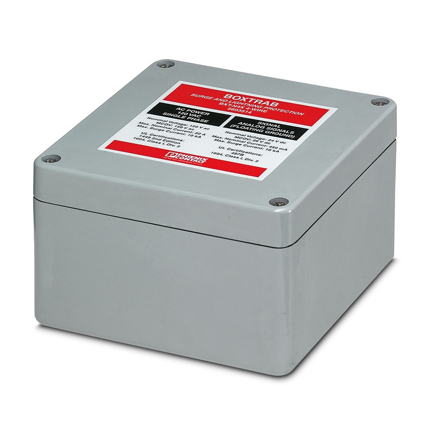 BXT-N4X 4-WIRE - Surge protection device - 5603514 | Phoenix BXT-N4X 4-WIRE - Surge protection device - 5603514 | Phoenix