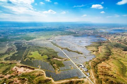 Solarfeld zur Energieerzeugung