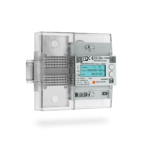 Energy Meter DC con omologazione conforme alle leggi di calibrazione su guida DIN