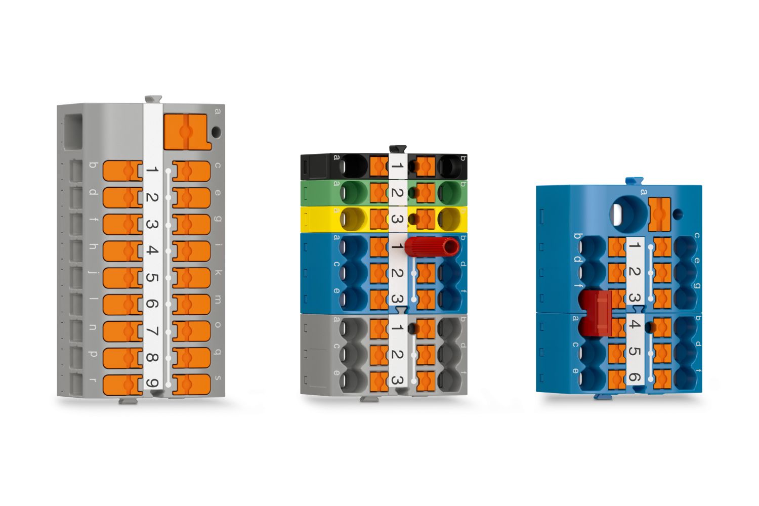 Ready-to-connect distribution blocks with Push-in connection