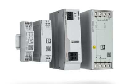 Diode modules on the DIN rail