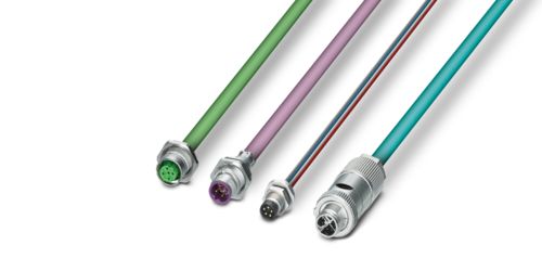 Conectores de encaixe circulares M8 e M12