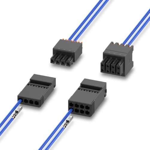 Custodie per connettori invertiti della serie I(D)MCC 0,5 con passo di 2,54 mm per la tecnologia a crimpare