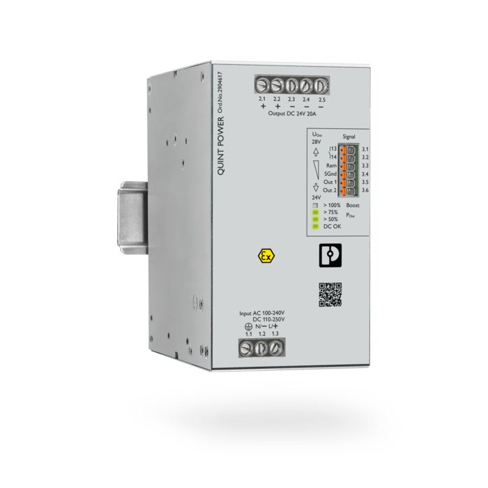 SIL 3 QUINT 20A+ power supply