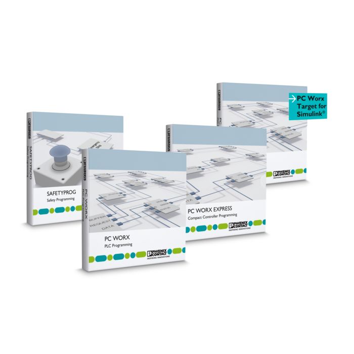 Logiciels de programmation d’API PC Worx, PC WORX EXPRESS, SafetyProg et PC WORX TARGET FOR SIMULINK