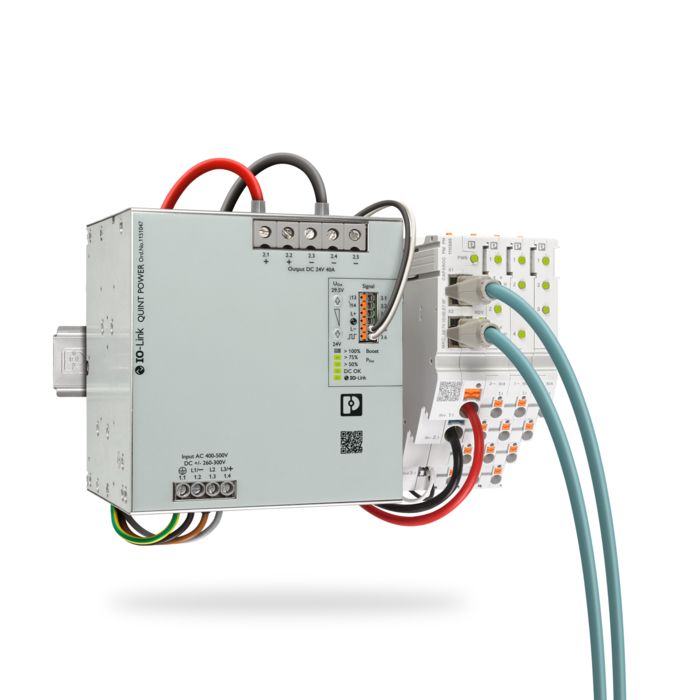 QUINT POWER power supply and CAPAROC circuit breaker system