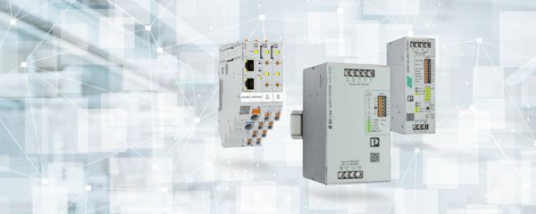 The CAPAROC circuit breakers together with QUINT POWER power supply supplies and UPS form the 24 V supply system