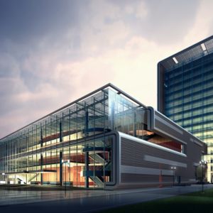 Modern office building