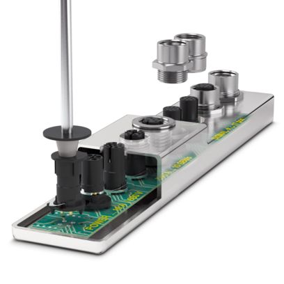 M12 connectors for THR and SMT processes
