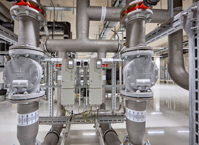 Ventile eines Kühlsystems für das Rechenzentrum 