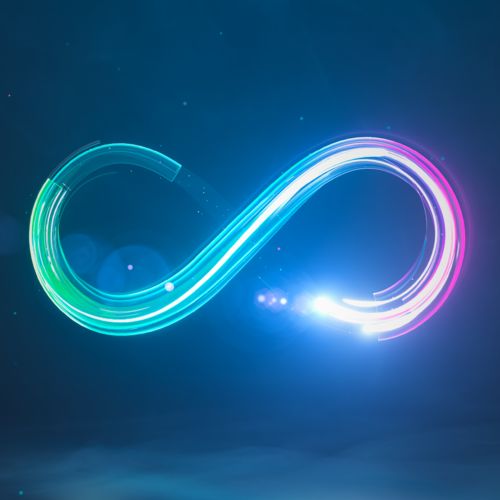 Imagem de um símbolo do infinito