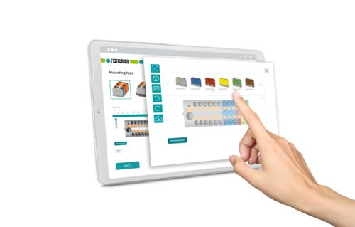 Configurator for FIX distribution blocks, function distribution blocks, and device terminal blocks