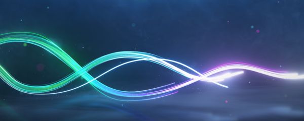 Green, blue and pink infinity symbol
