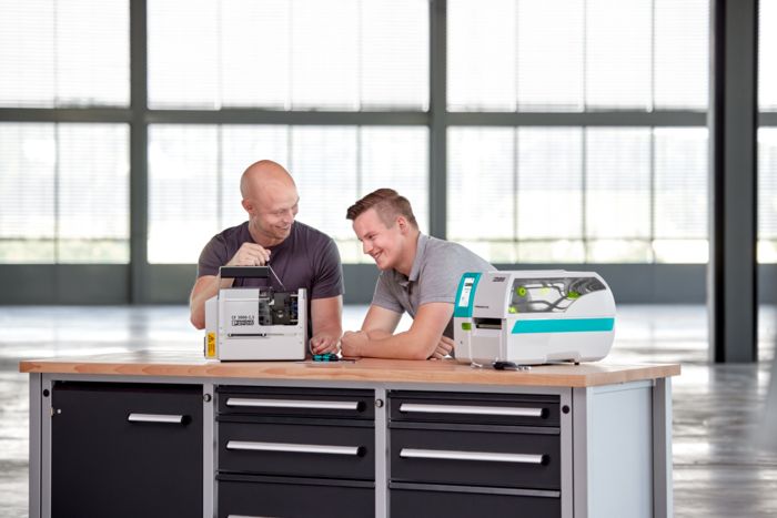 Employees with marking products
