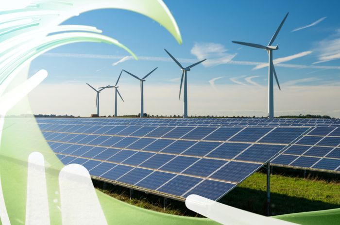  Solar park industry motif