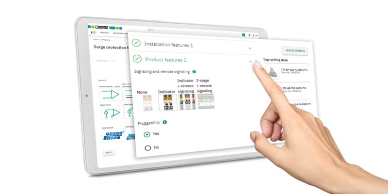 Configurator for surge protection for your power supply